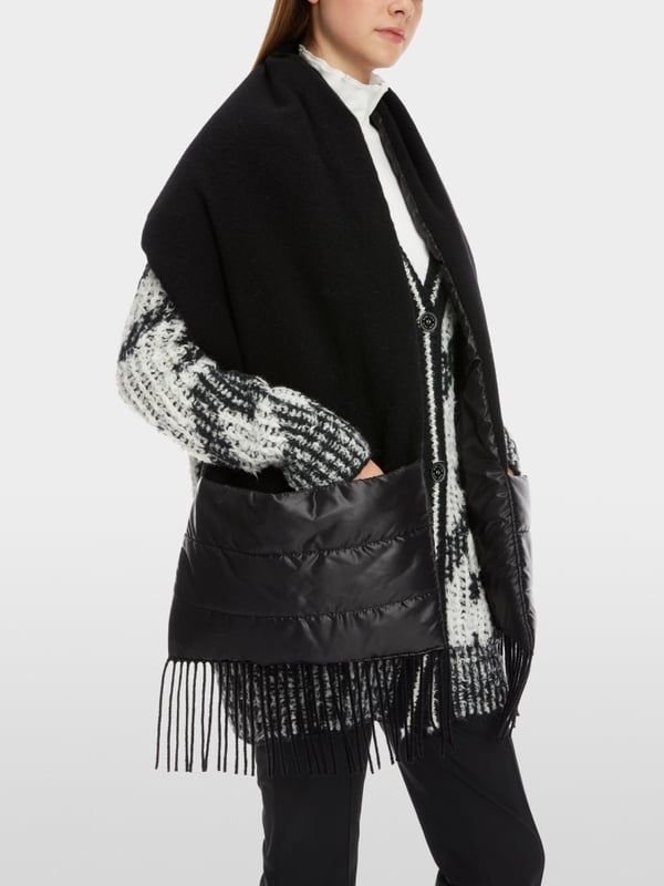 Marc Cain Padded Woll-Cape zum Wenden Angebote