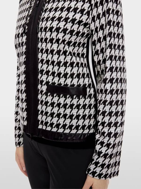 Marc Cain Chickcheck-Jacke mit Kapuze Kostenloser Versand