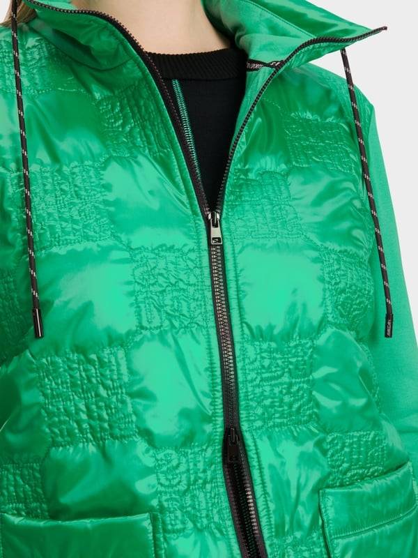 Marc Cain Wattierte Jacke mit gestepptem Oberstoff Fabrik Onlineshop