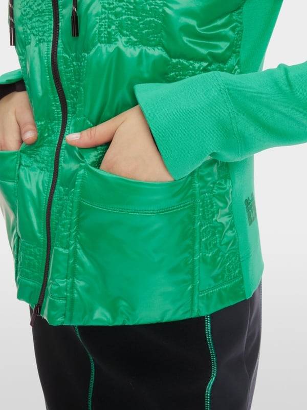 Marc Cain Wattierte Jacke mit gestepptem Oberstoff Fabrik Onlineshop