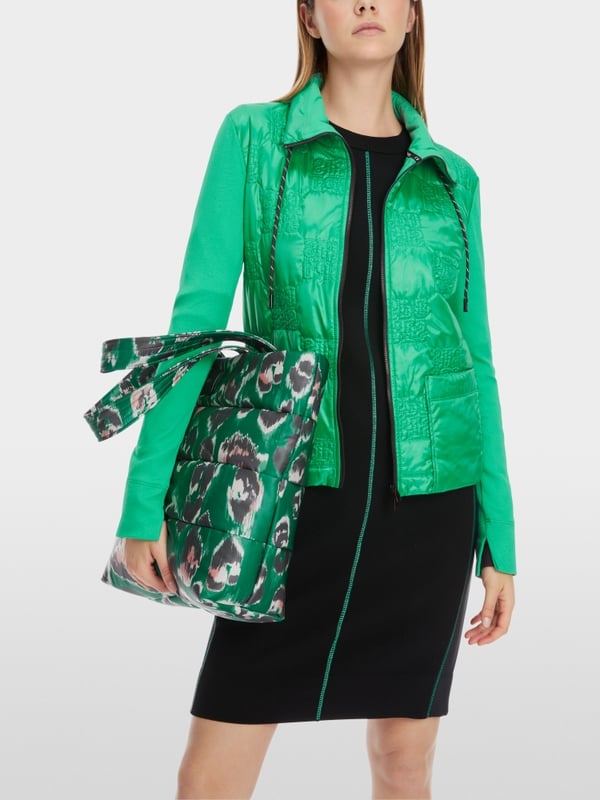 Marc Cain Wattierte Jacke mit gestepptem Oberstoff Fabrik Onlineshop