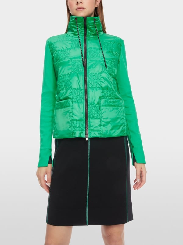 Marc Cain Wattierte Jacke mit gestepptem Oberstoff Fabrik Onlineshop