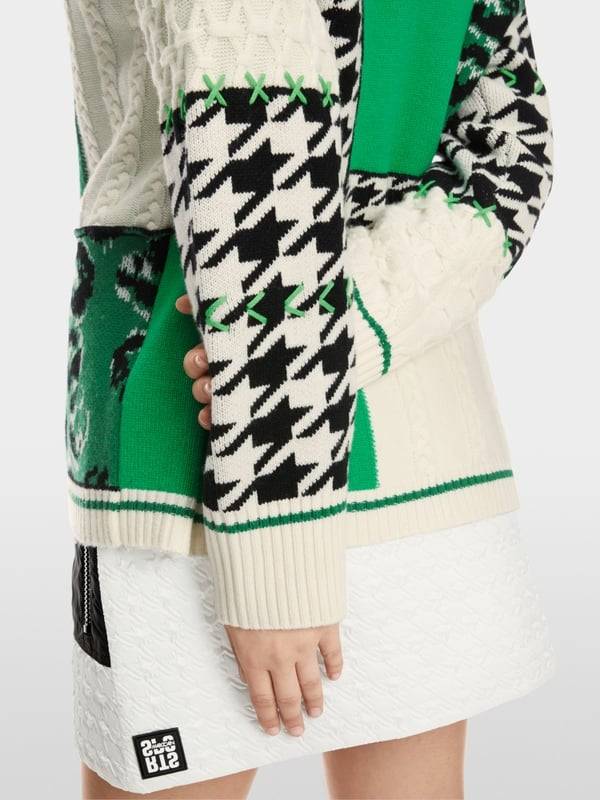 Marc Cain Muster-Mix-Cardigan aus Wolle Flash Sale