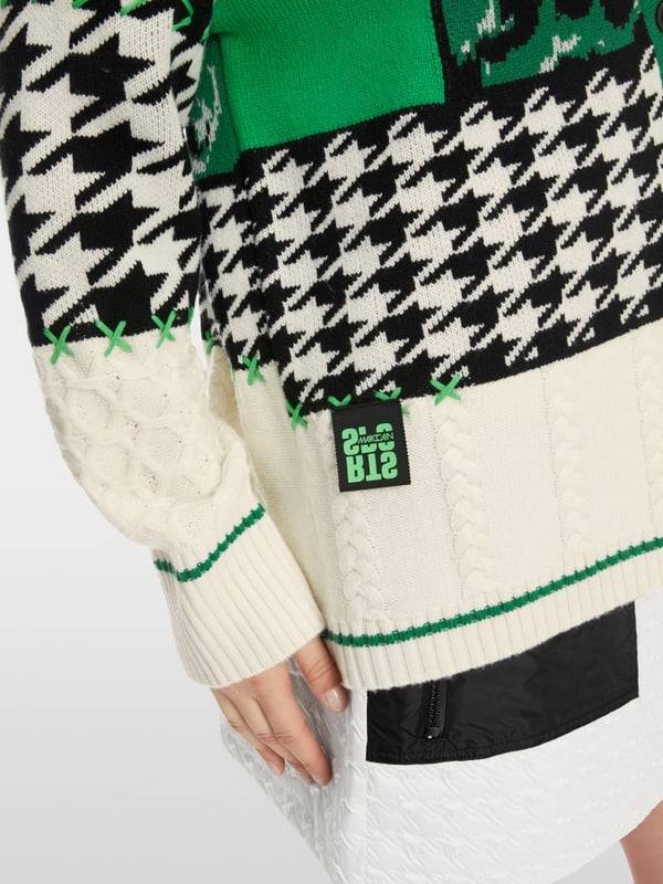 Marc Cain Muster-Mix-Cardigan aus Wolle Flash Sale