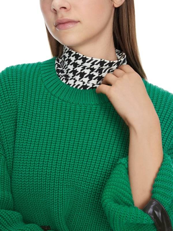 Marc Cain Shiny Patches Sweater Knitted in Germany Preisnachlass