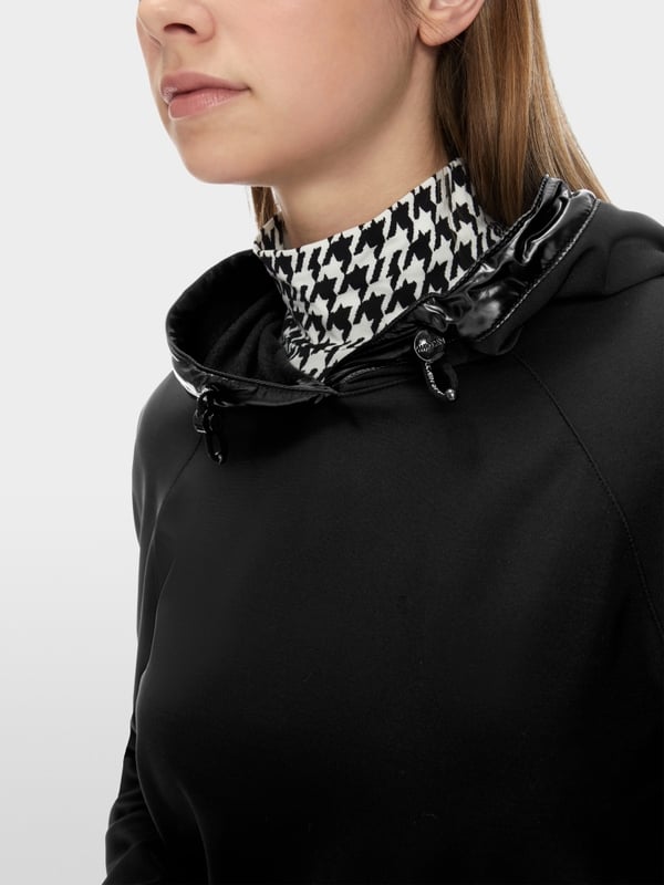Marc Cain Kapuzen-Sweatshirt mit Vario-Ärmeln Top Angebot
