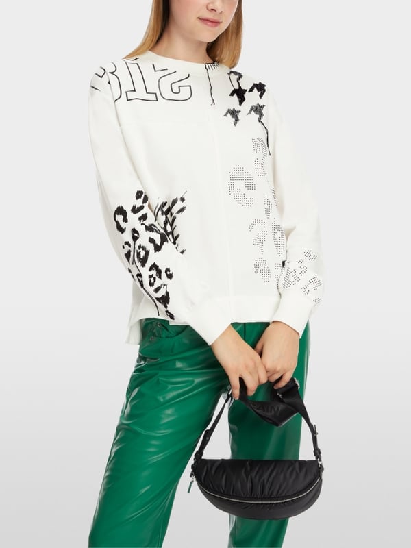 Marc Cain Sweatshirt im Muster-Mix Neueste Mode