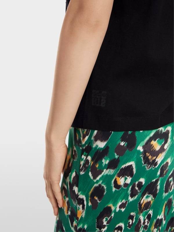 Marc Cain T-Shirt mit platziertem Chickcheck Zeitlich begrenztes Angebot