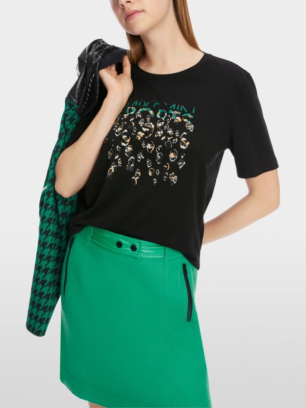 Marc Cain T-Shirt mit Greo-Print Blitzangebot