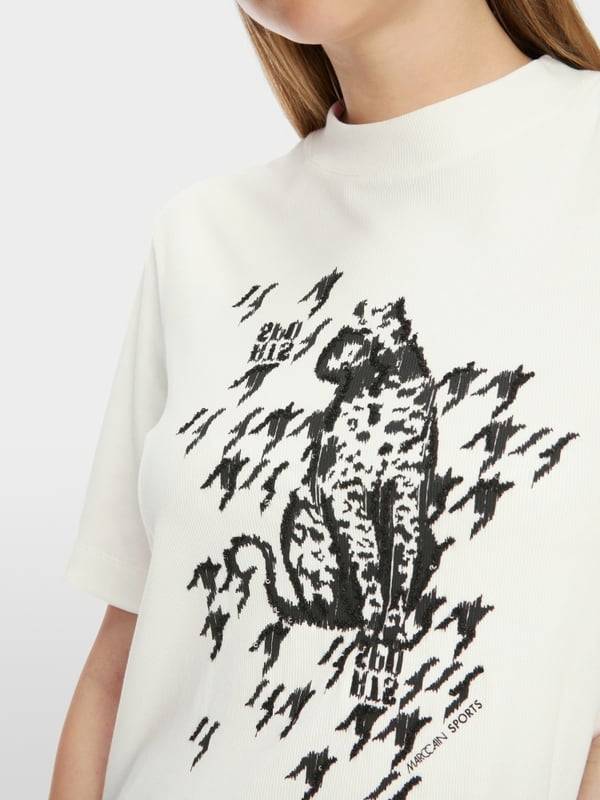 Marc Cain T-Shirt mit Leo-Print Neuheiten