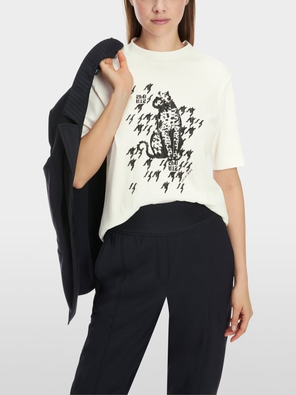 Marc Cain T-Shirt mit Leo-Print Neuheiten