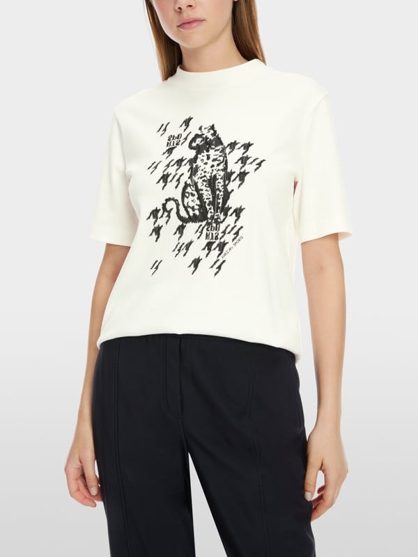 Marc Cain T-Shirt mit Leo-Print Neuheiten