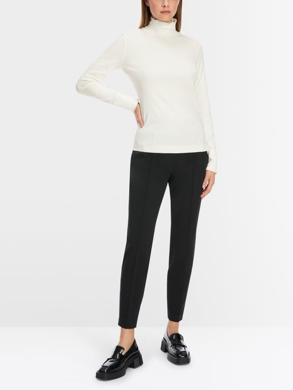 Marc Cain T-Shirt mit offenkantigem Mock-Neck Bestseller