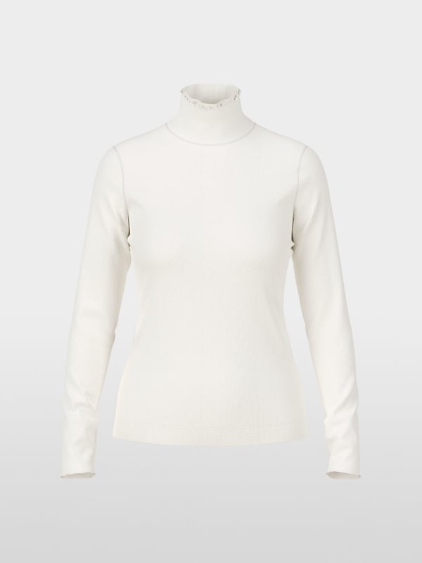 Marc Cain T-Shirt mit offenkantigem Mock-Neck Bestseller