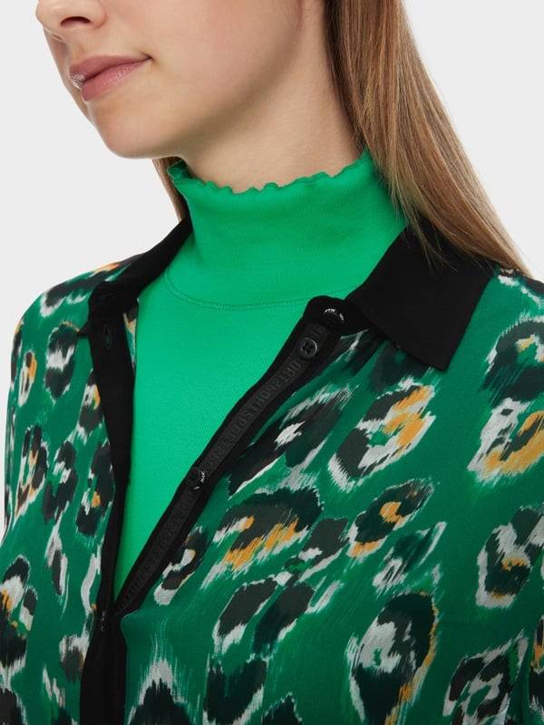 Marc Cain Hemdbluse mit Greo-Print Tiefpreis