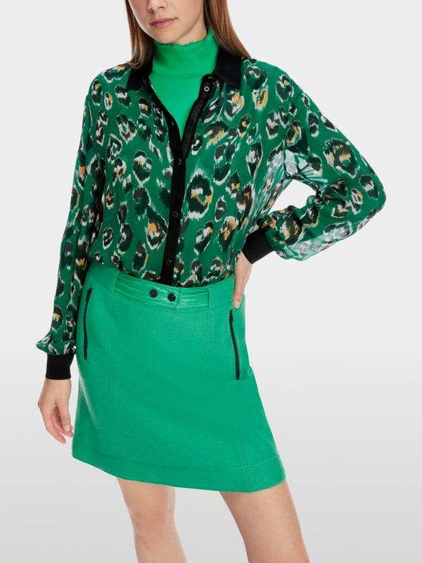 Marc Cain Hemdbluse mit Greo-Print Tiefpreis