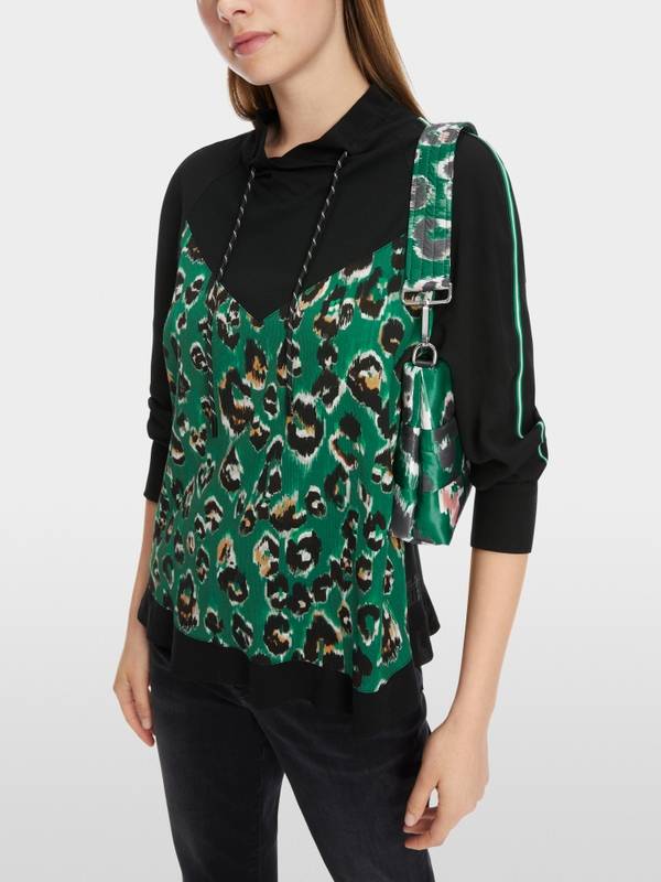Marc Cain Bluse mit Greo-Print Super Sparpreis