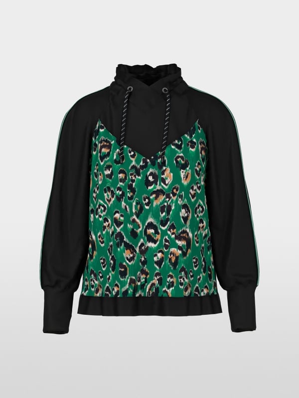 Marc Cain Bluse mit Greo-Print Super Sparpreis