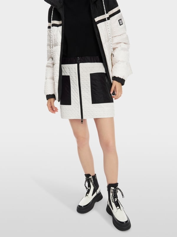 Marc Cain Wattierter Rock mit Hahnentritt-Struktur Wochenangebot