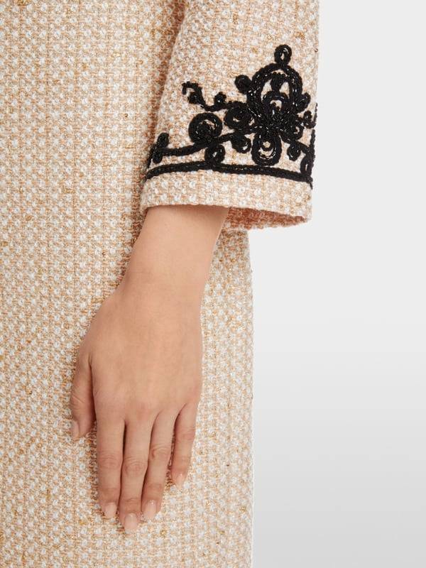 Marc Cain Glitzerndes Kleid mit Stickerei 50% Rabatt für begrenzte Zeit