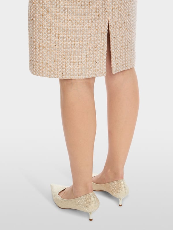 Marc Cain Glitzerndes Kleid mit Stickerei 50% Rabatt für begrenzte Zeit