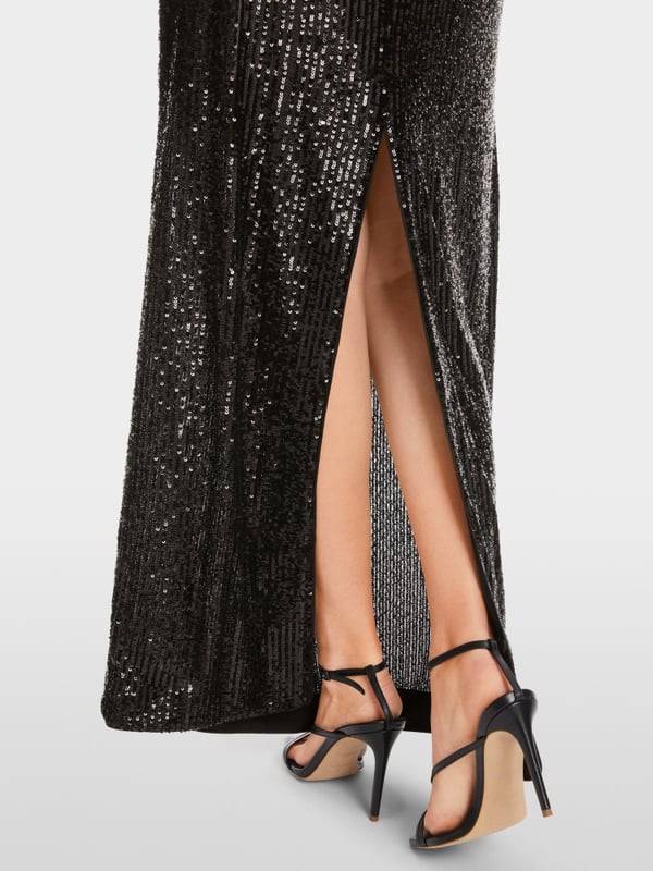 Marc Cain Langes Pailletten-Kleid Kostenloser Versand