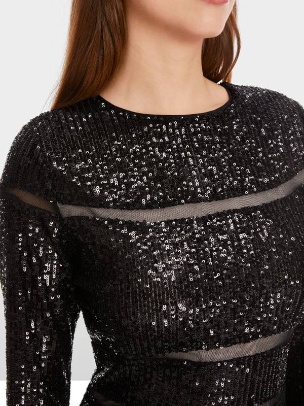 Marc Cain Pailletten-Kleid Fabrik Onlineshop