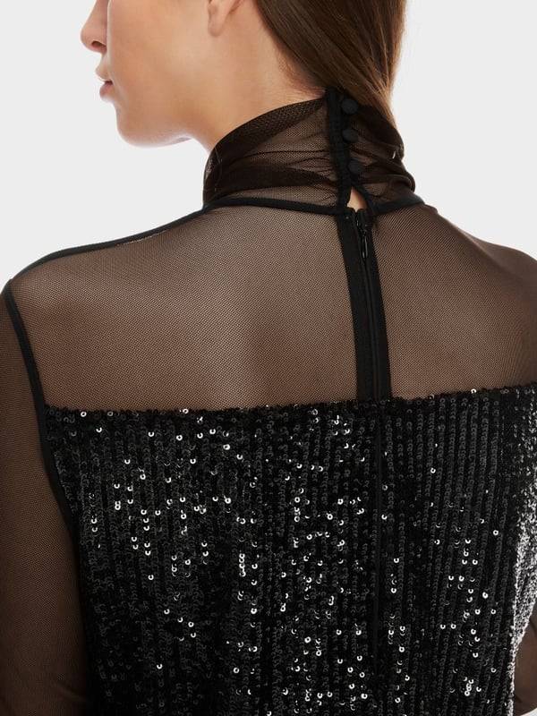 Marc Cain Schlupf-Bluse mit Pailletten Fabrikpreis