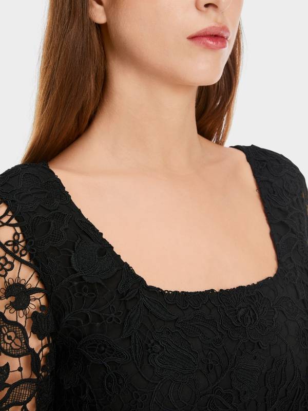 Marc Cain Edles Kleid aus Guipure-Spitze Großer Ausverkauf
