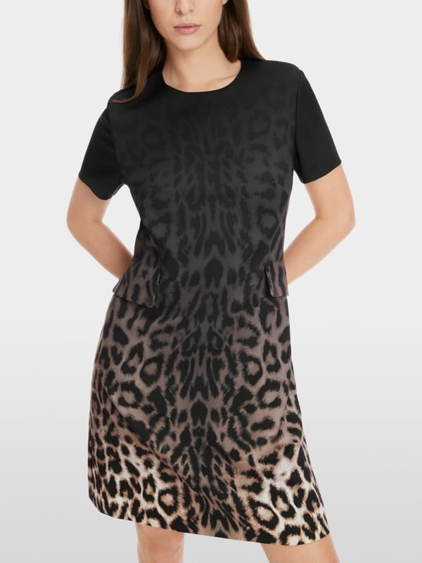 Marc Cain Kurzärmliges Leo-Kleid Online Shopping