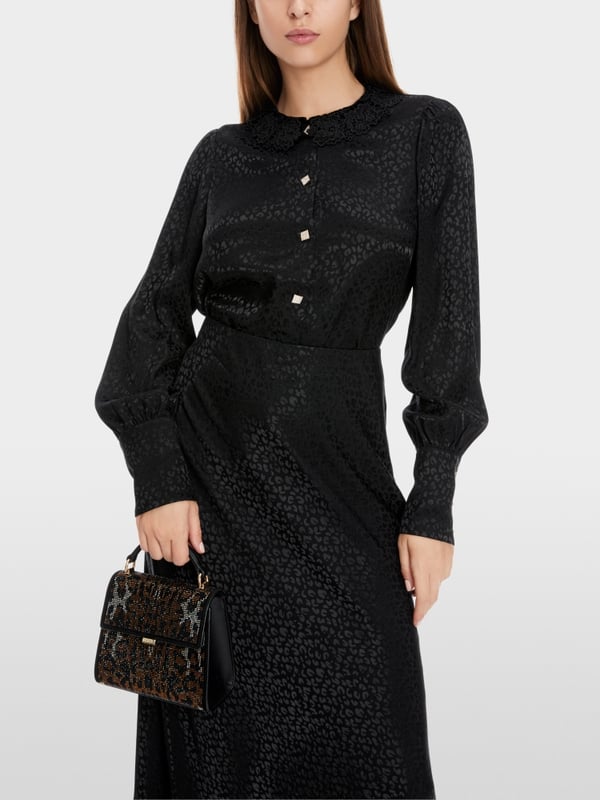 Marc Cain Bluse im Leo-Jacquard Exklusivangebot