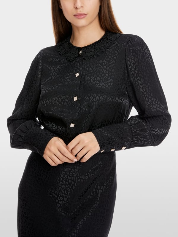 Marc Cain Bluse im Leo-Jacquard Exklusivangebot