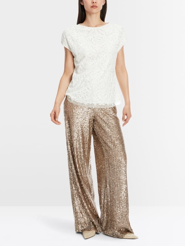 Marc Cain Voile-Bluse mit Stickerei Black Friday