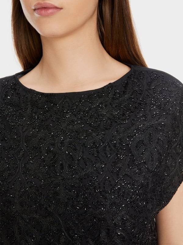 Marc Cain Voile-Bluse mit Stickerei Cyber Monday