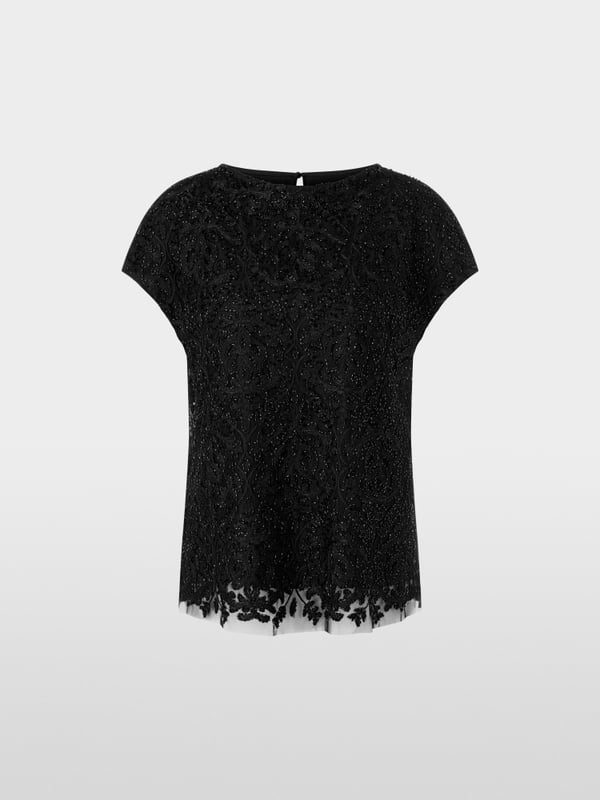 Marc Cain Voile-Bluse mit Stickerei Cyber Monday