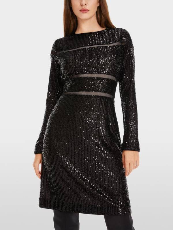 Marc Cain Pailletten-Kleid Online Outlet