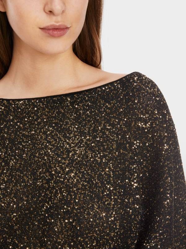Marc Cain Poncho mit Straußenfedern Exklusive Angebote