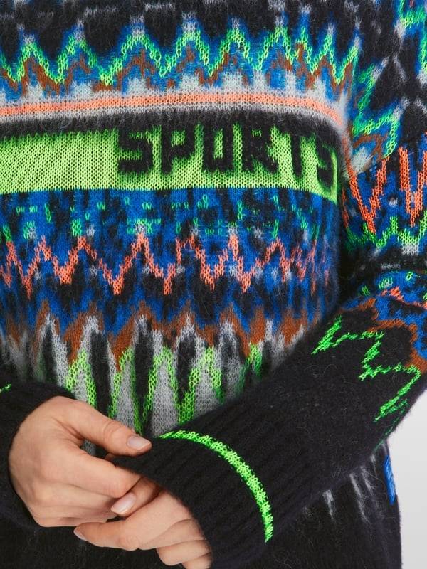 Marc Cain Jacquard-Sweater Knitted in Germany Neuheiten