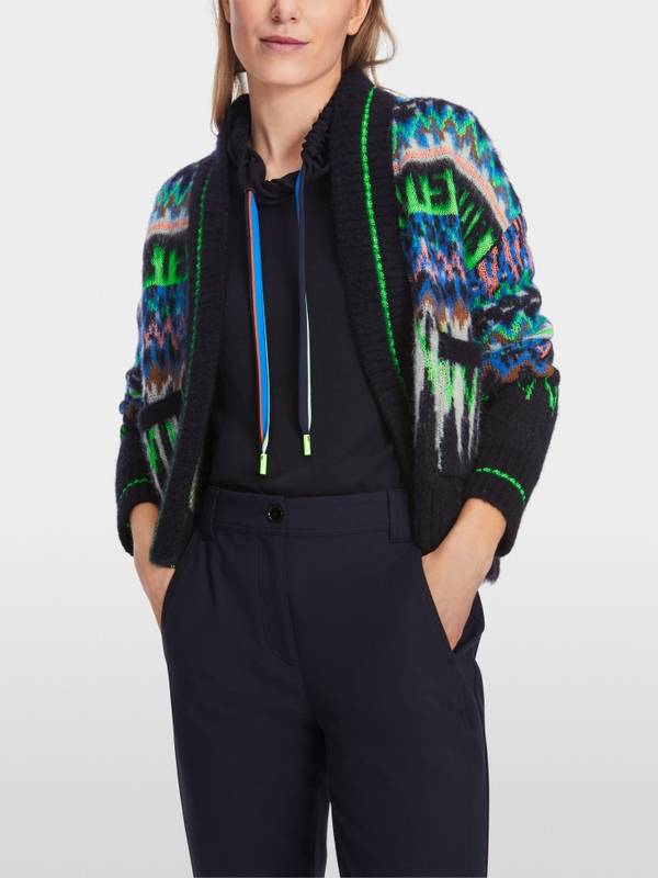 Marc Cain Jacquard-Cardigan Knitted in Germany Kauf eins, bekomm eins gratis