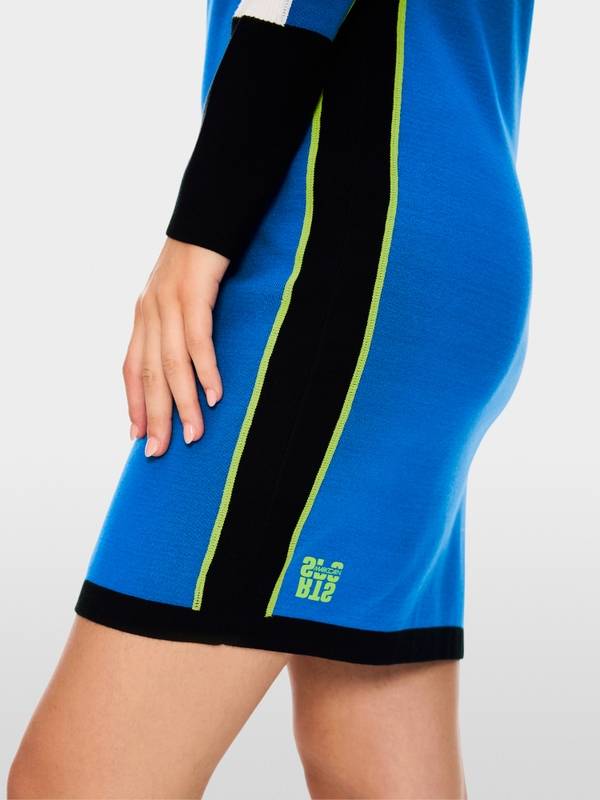 Marc Cain Mini-Strickkleid in Colorblocking Bis zu 60% Rabatt