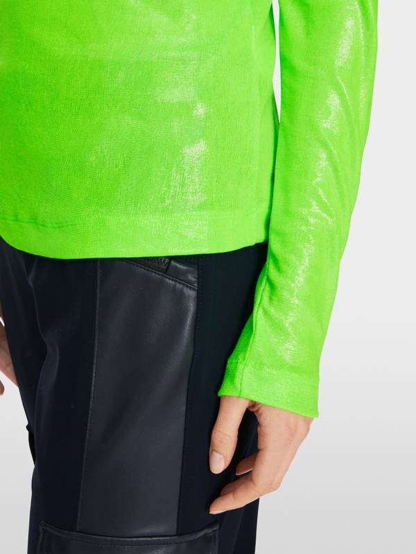 Marc Cain Longsleeve mit Glanz-Effekt Sonderangebot der Fabrik