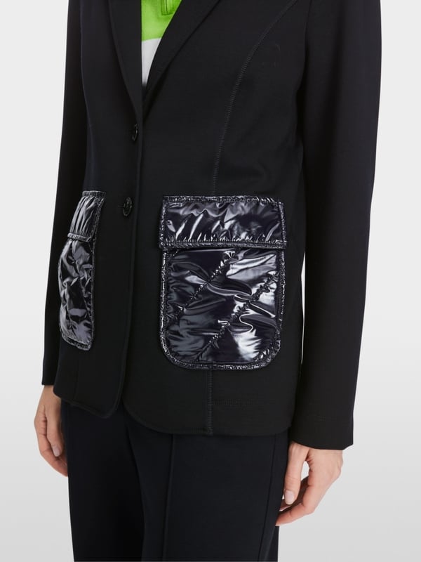 Marc Cain Jersey-Blazer in Materialmix Bis zu 55% Rabatt
