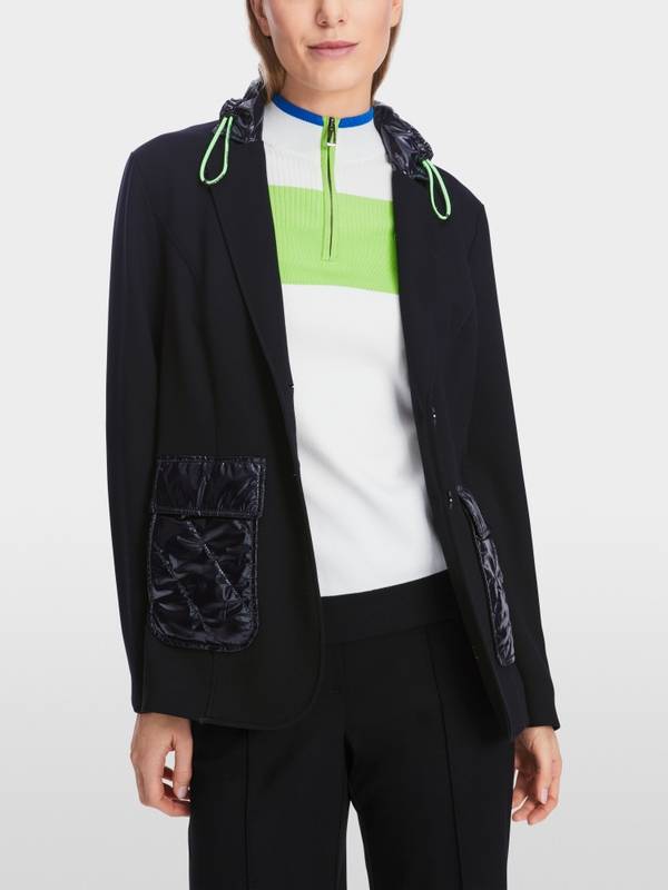 Marc Cain Jersey-Blazer in Materialmix Bis zu 55% Rabatt