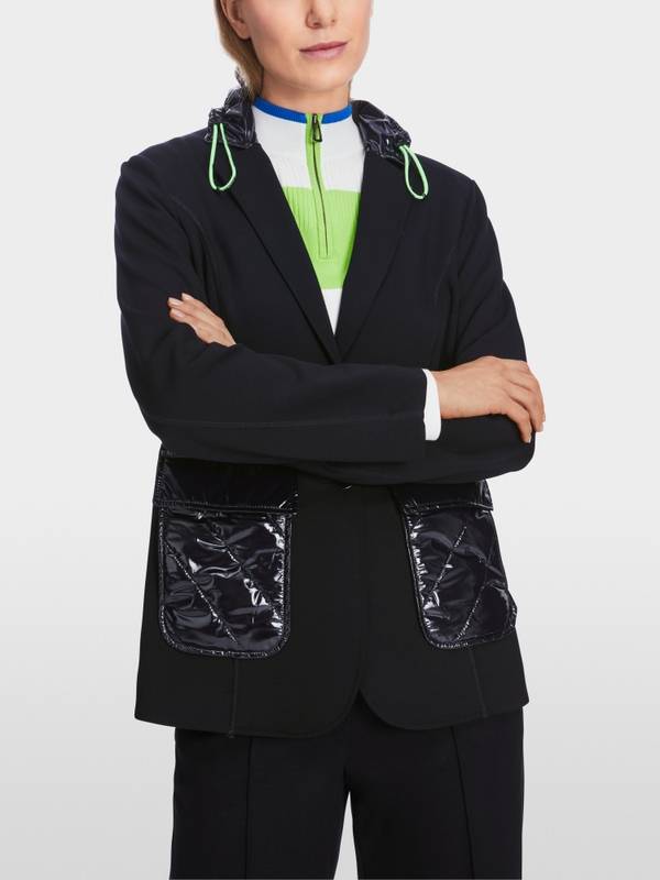Marc Cain Jersey-Blazer in Materialmix Bis zu 55% Rabatt