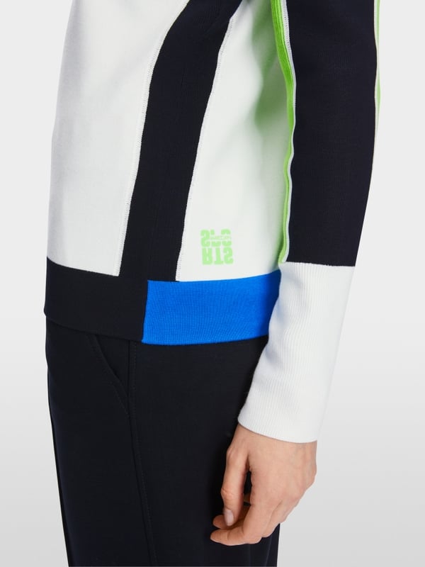 Marc Cain Sweater mit Colorblocking Nur noch ein Tag übrig