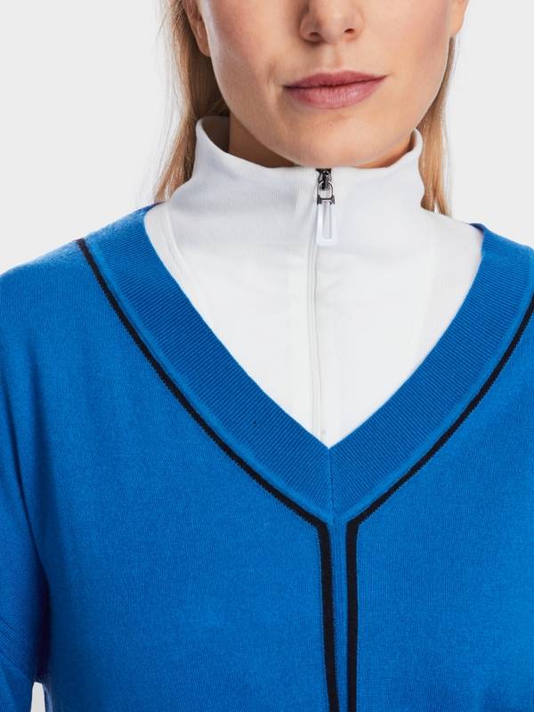 Marc Cain Sweater mit V-Neck - "Rethink Together" 2025
