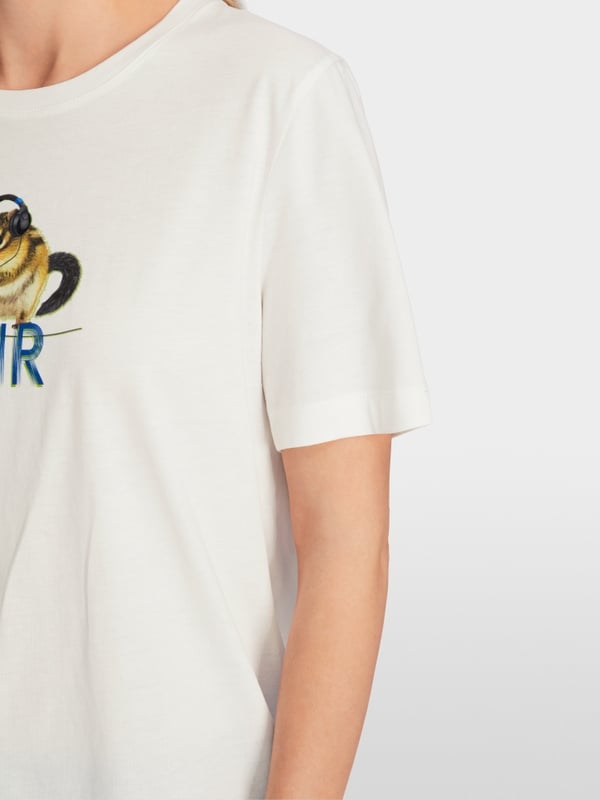 Marc Cain Baumwoll-T-Shirt "Rethink Together" Schlussverkauf