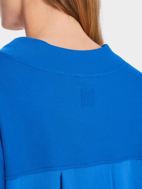 Marc Cain Lässige Bluse in Materialmix Kostenloser Versand