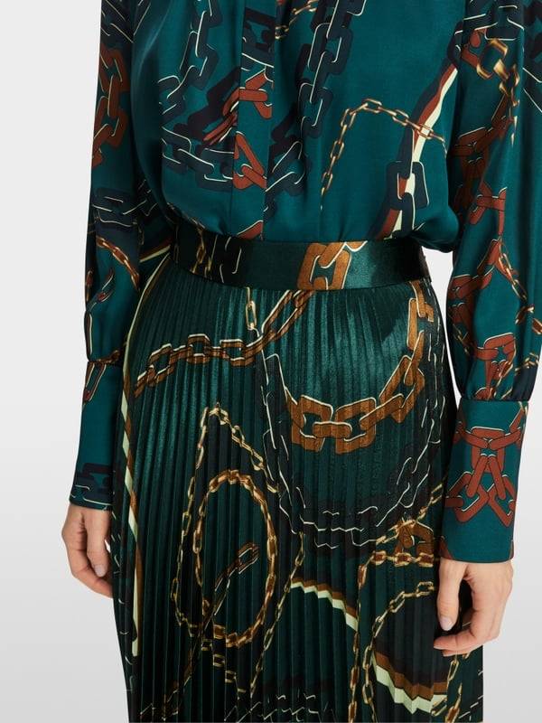 Marc Cain Plisseerock mit Ketten-Print Wochenangebot