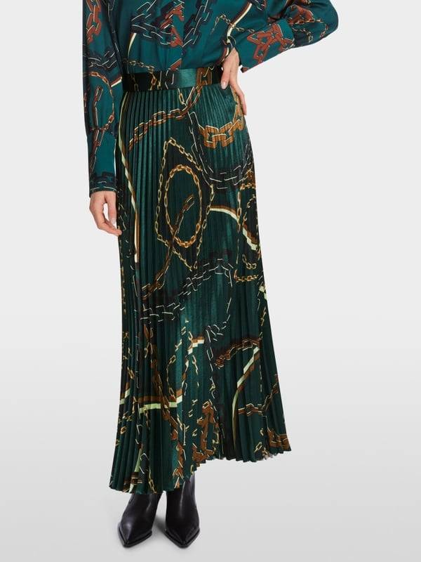 Marc Cain Plisseerock mit Ketten-Print Wochenangebot